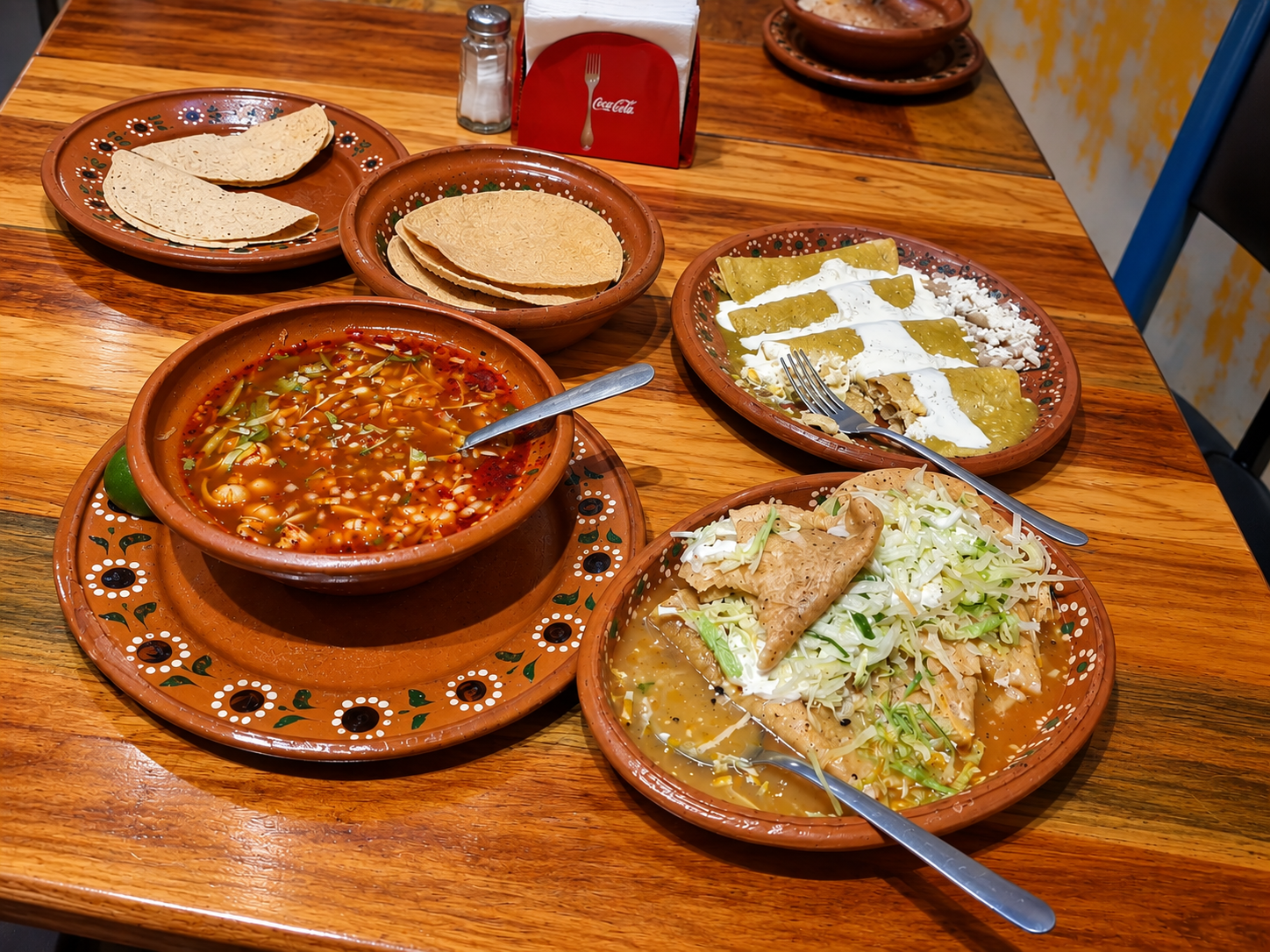 Alimentos preparados con tortillas