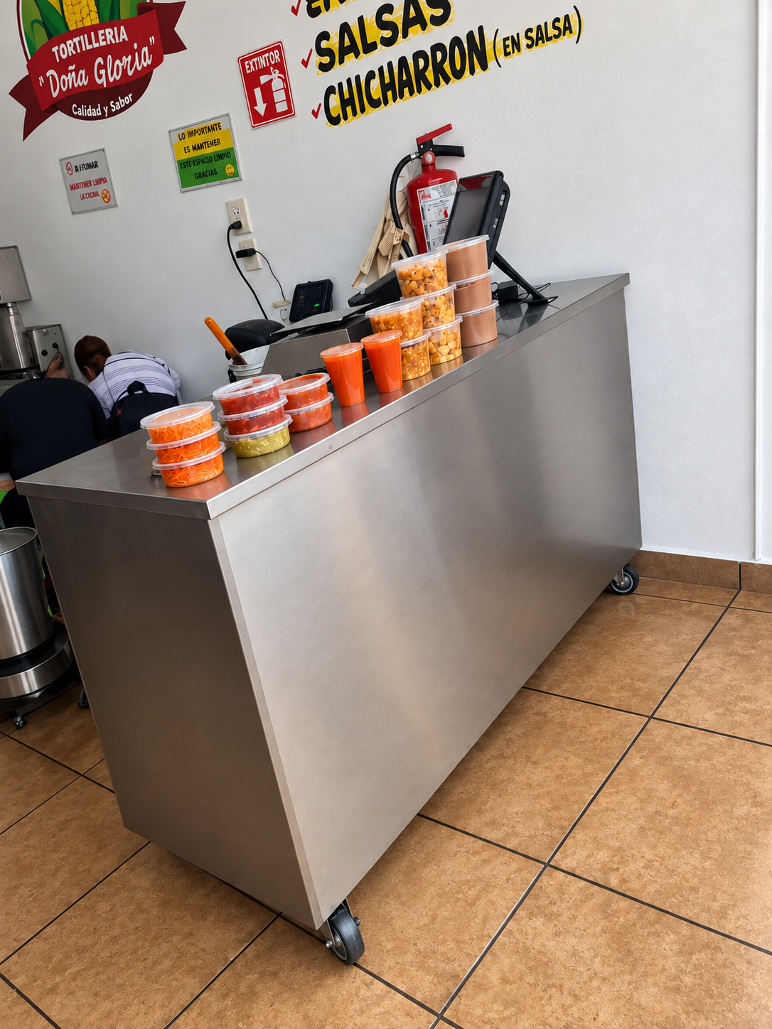 Frijoles y totopos Doña Gloria