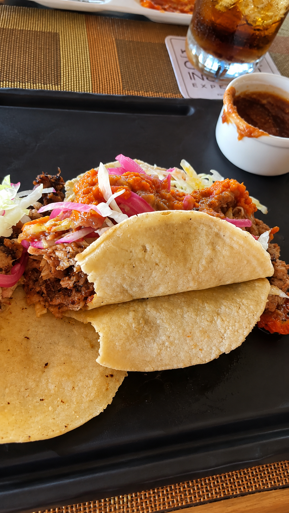 Taco preparado con tortilla Doña Gloria